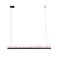 Pendente Skylight Cave Dourado e  Pedra Quartzo Rosa Lapidada 48 Watts 3000K Bivolt 1200mm SKY-4106QZR