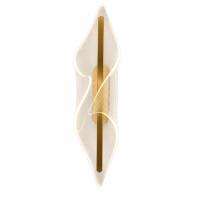 Arandela Skylight Fin Dourado e Acrílico Translúcido 5 Watts 3000K Bivolt 120x300mm SKY-4103AR