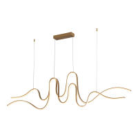 Pendente Skylight Hawkins Dourado 70 Watts 3000k Bivolt 1500mm SKY-4140