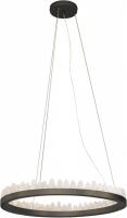 Pendente Skylight Cave Preto e Pedra Selenita 36 Watts 3000K Bivolt 600X110mm SKY-3095SL-PT