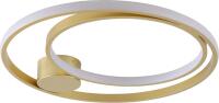 Plafon Skylight Ilusion Dourado e Silicone Branco 40 watts 3000K Ø450xØ300x50mm SKY-4032DO