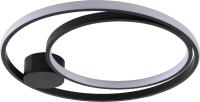Plafon Skylight Ilusion Preto e Silicone Branco 40 watts 3000K Ø450xØ300x50mm SKY-4032PT