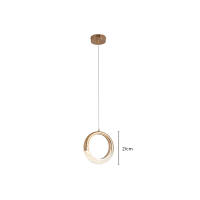 Pendente Skylight Diamond Dourado 10 Watts 3000k Bivolt 210mm SKY-3097
