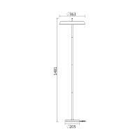 Coluna Spotline Dalu 27 watts 3000K Bivolt 363x363x1481,7 mm 1145/1