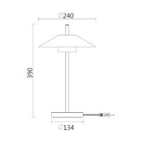 Luminária de Mesa Led Llio Spotline 4 Watts 3000k Bivolt 290x290x390,5mm 1138/1