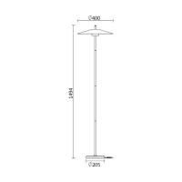Coluna Spotline Llio 12 watts 3000K Bivolt 400x400x1494,5mm 1170/1