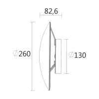 Arandela Spotline Lua 5 watts 3000K Bivolt 260x260x82,6mm 1162/26