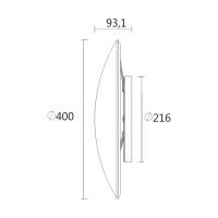 Arandela Spotline Lua 5 watts 3000K Bivolt 400x400x93,1mm 1162/40