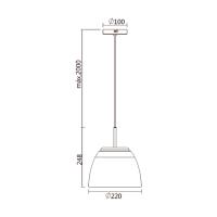 Pendente Spotline Hope 12 Watts 3000k Bivolt 220x220x248,7mm 1211/22