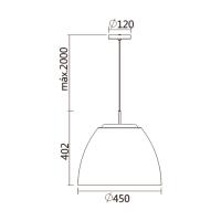 Pendente Spotline Hope 32 Watts 3000k Bivolt 450x450x402,1mm 1211/45