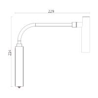 Arandela Spotline Ark Com Interruptor 2 Watts 3000K Bivolt 229x33x214,8mm 1156/1