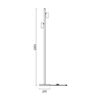 Coluna Spotline Duetto Alumínio Bivolt 2L MR11 230x230x1503mm 1217/2
